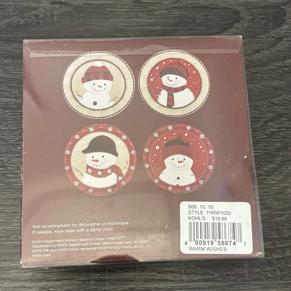 ST. NICHOLAS SQUARE ROUND CERAMIC COASTERS 